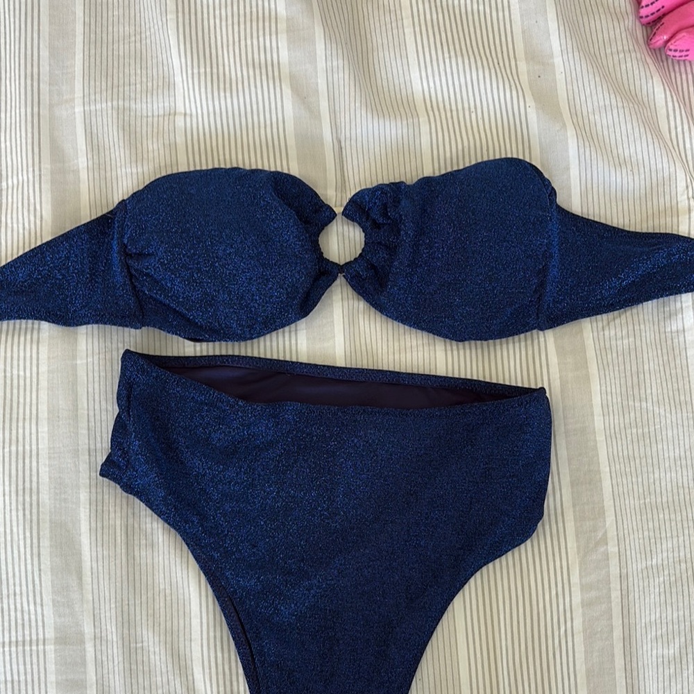 lulus Navy Blue Bikini Set